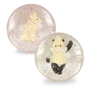 Konges Sløjd - Bunny/Panda zıplayan toplar - 2'li set | Pembe
