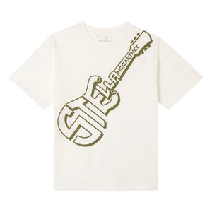 Stella McCartney Kids - Stella Gitar T-Shirt aus Bio-Baumwolle | Elfenbein
