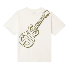 Stella McCartney Kids - Stella Gitar T-Shirt aus Bio-Baumwolle | Elfenbein