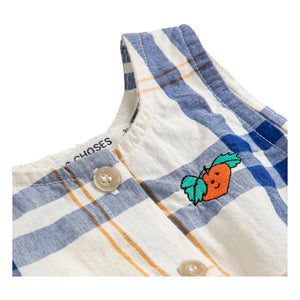 Bobo Choses - Tartan-Overall aus Bio-Baumwolle | Ecru