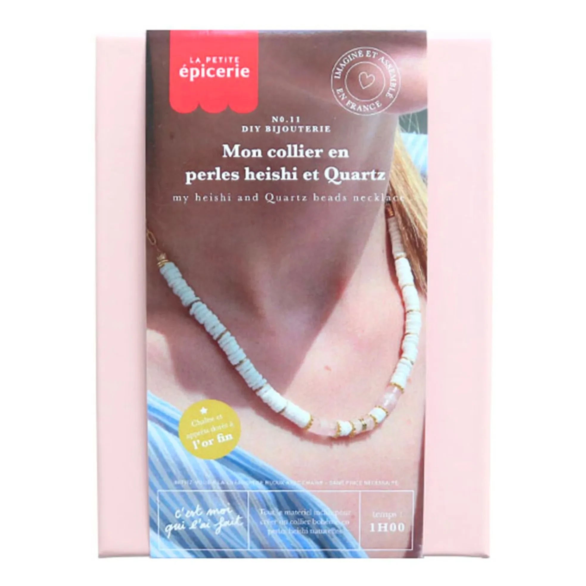 La Petite Épicerie – DIY-Set – meine Halskette mit Heishi- und Quarzkugeln