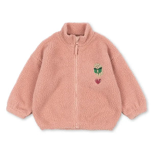 Konges Sløjd - Jody Kalp Geri Dönüştürülmüş Elyaf Sherpa Ceket | Pembe