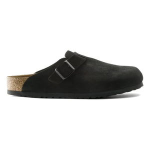BIRKENSTOCK - Boston Wildleder-Clogs - Erwachsenenkollektion | Schwarz
