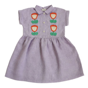 Kalinka - Mila Leinen Kleid | Mauve