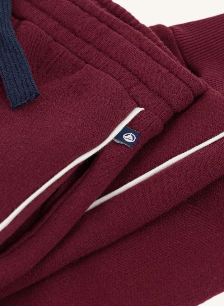 Petit Bateau - Jogger mit schmalem Bein aus Bio-Baumwolle | Bordeaux