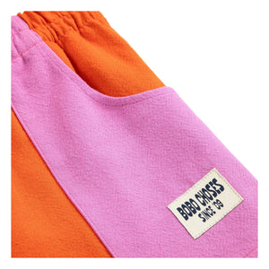 Bobo Choses - Shorts aus Bio-Baumwolle mit Farbblockmuster | Orange