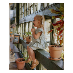 Fliink - Harper Besticktes Top | Hellgrau