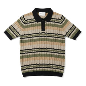 Smallable Woman - Selma gestreiftes Poloshirt | Eisbraun