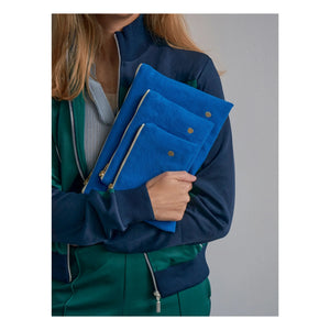 Das Tüpfelchen auf dem i - Iona Clutch-Tasche | Elektrisches Blau
