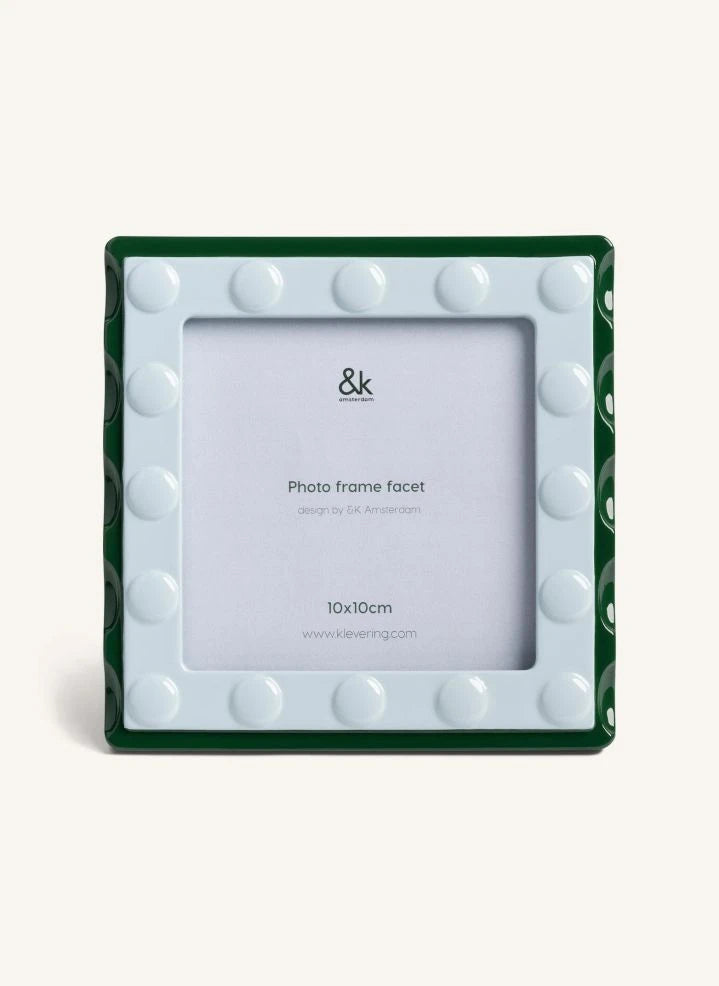 &Klevering - Facet Poliresin Fotorahmen | Grün