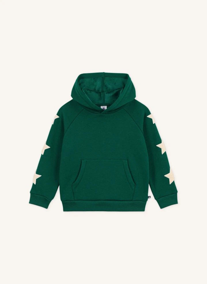 Petit Bateau - Grüner Stars Hoodie