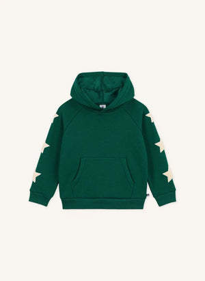 Petit Bateau - Grüner Stars Hoodie