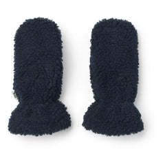 Liewood - Grethe Handschuhe mit Fell-Optik aus recyceltem Material | Navy