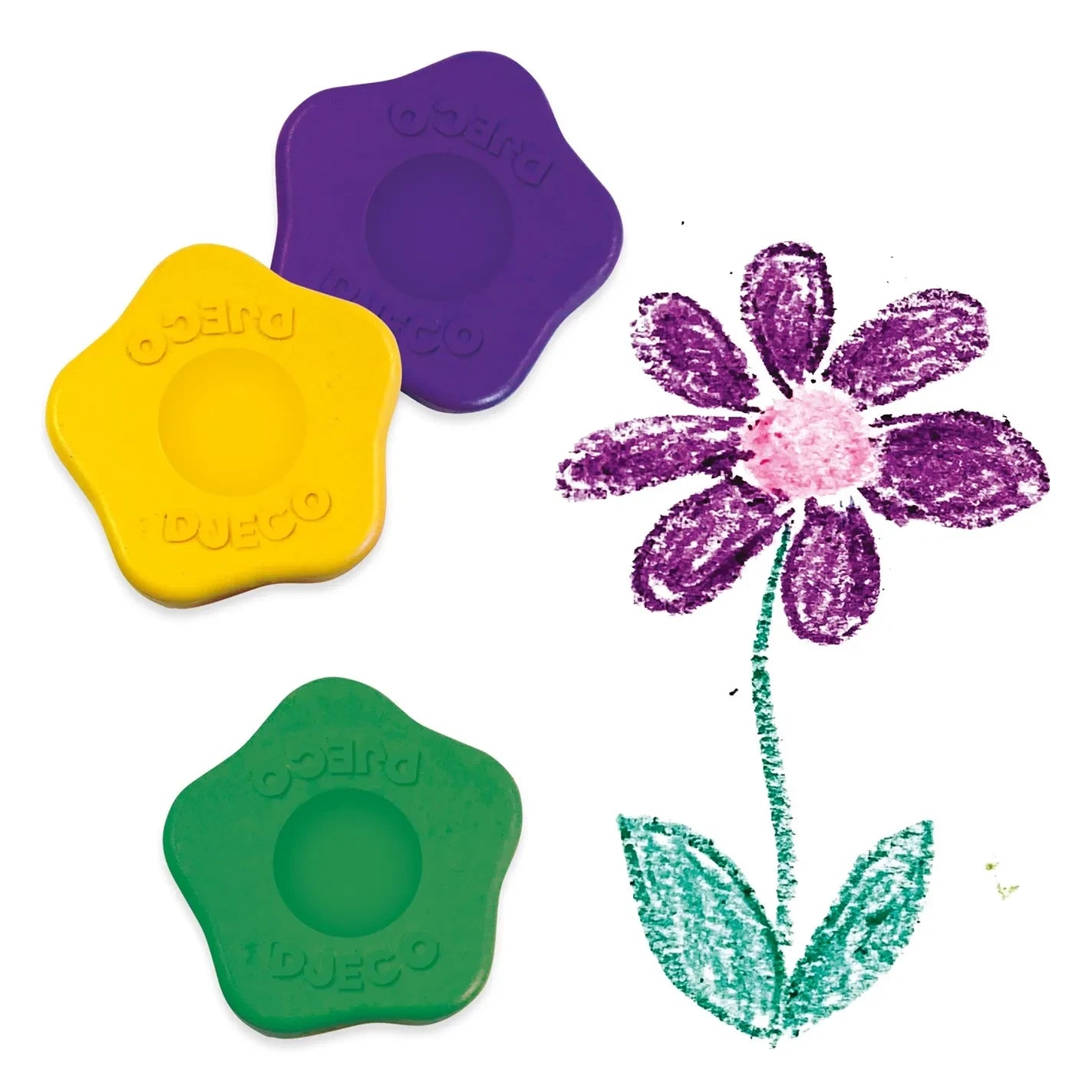 Djeco - Blumen-Wachsmalstifte