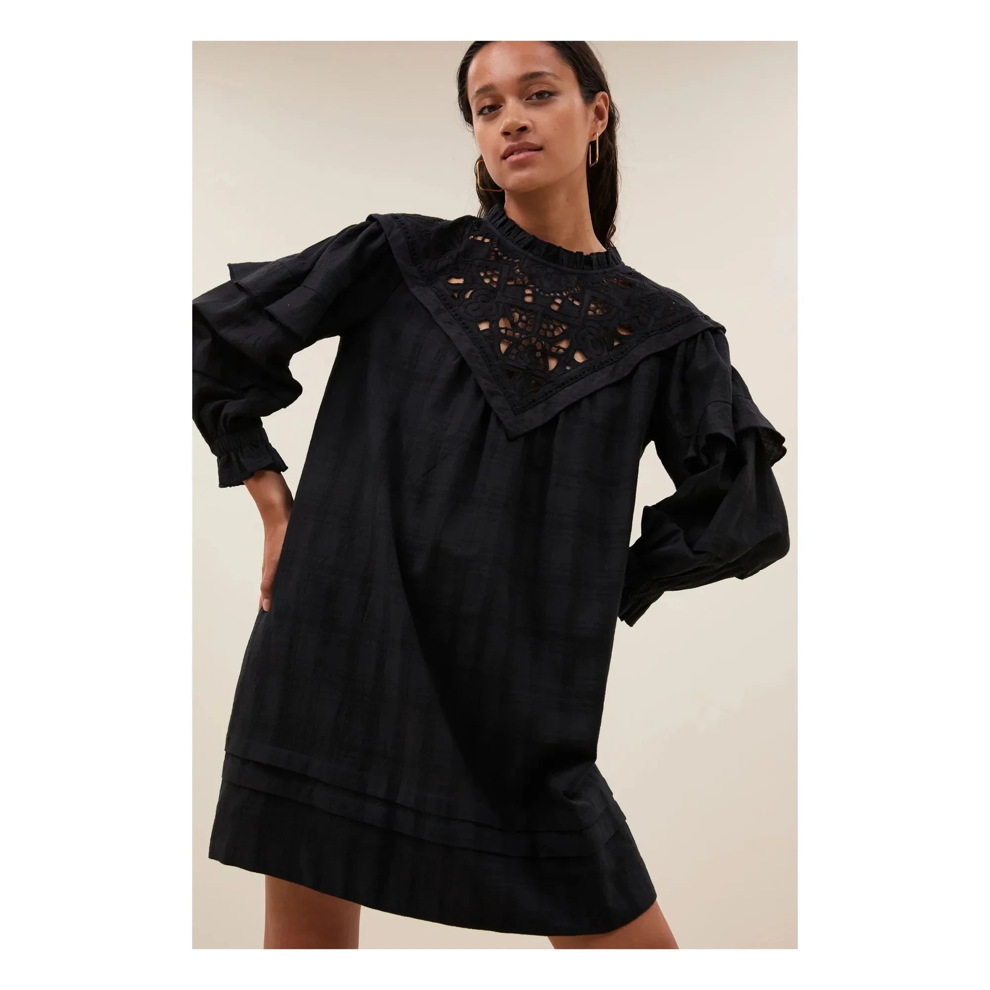 By Bar – Bowie Leinenkleid | Schwarz