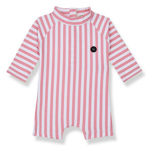 1+ in the family - Migjorn Gestreifte Badehose | Blush