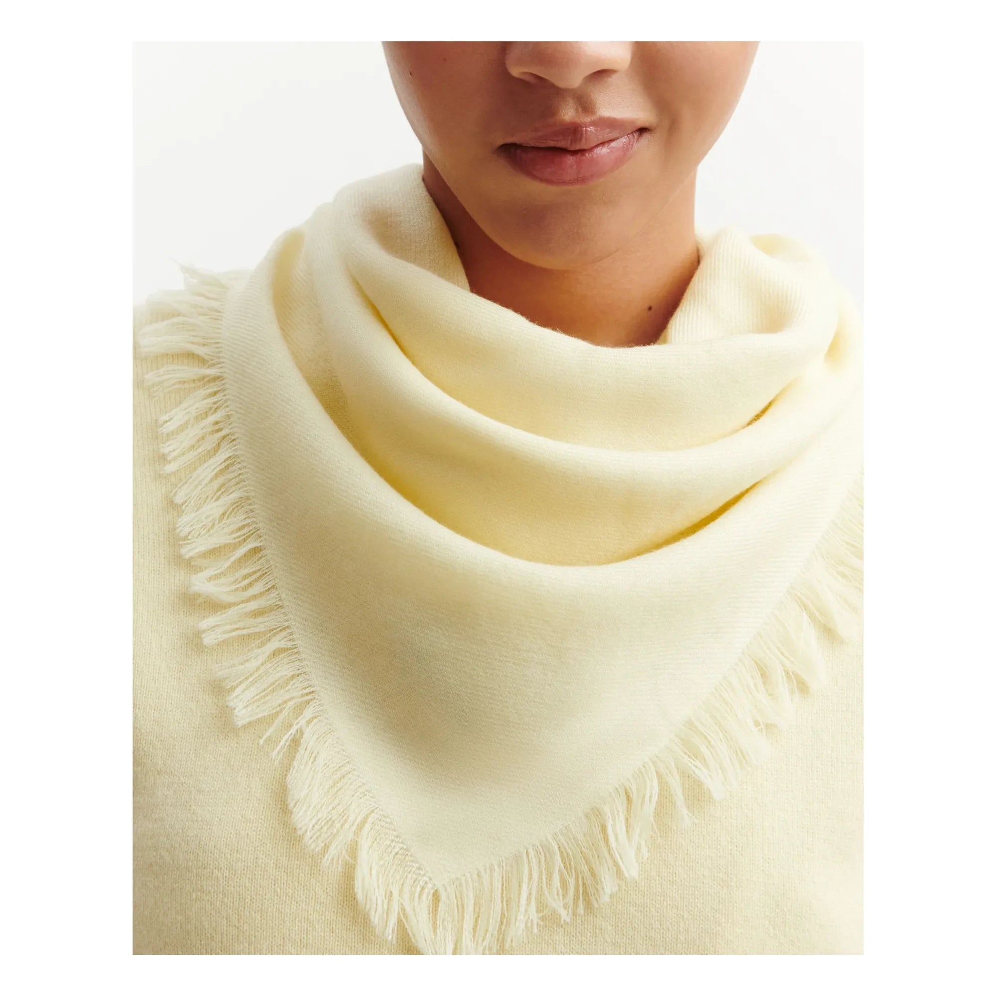Bompard - Mini Dimi Kaschmir Quadrat | Zitronengelb