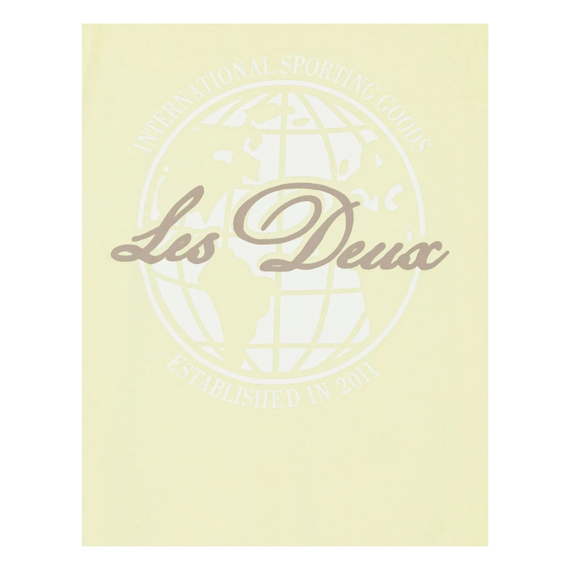 Les Deux - Globe Les Deux T-Shirt aus Bio-Baumwolle | Gelb