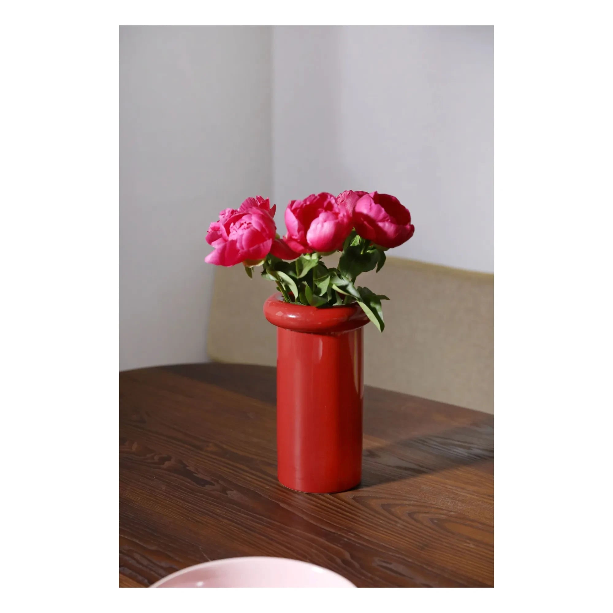 &Klevering - Turban Steinzeugvase | Rot