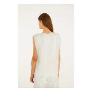 Farm Rio - Rio Epaulet T-Shirt | Weiß