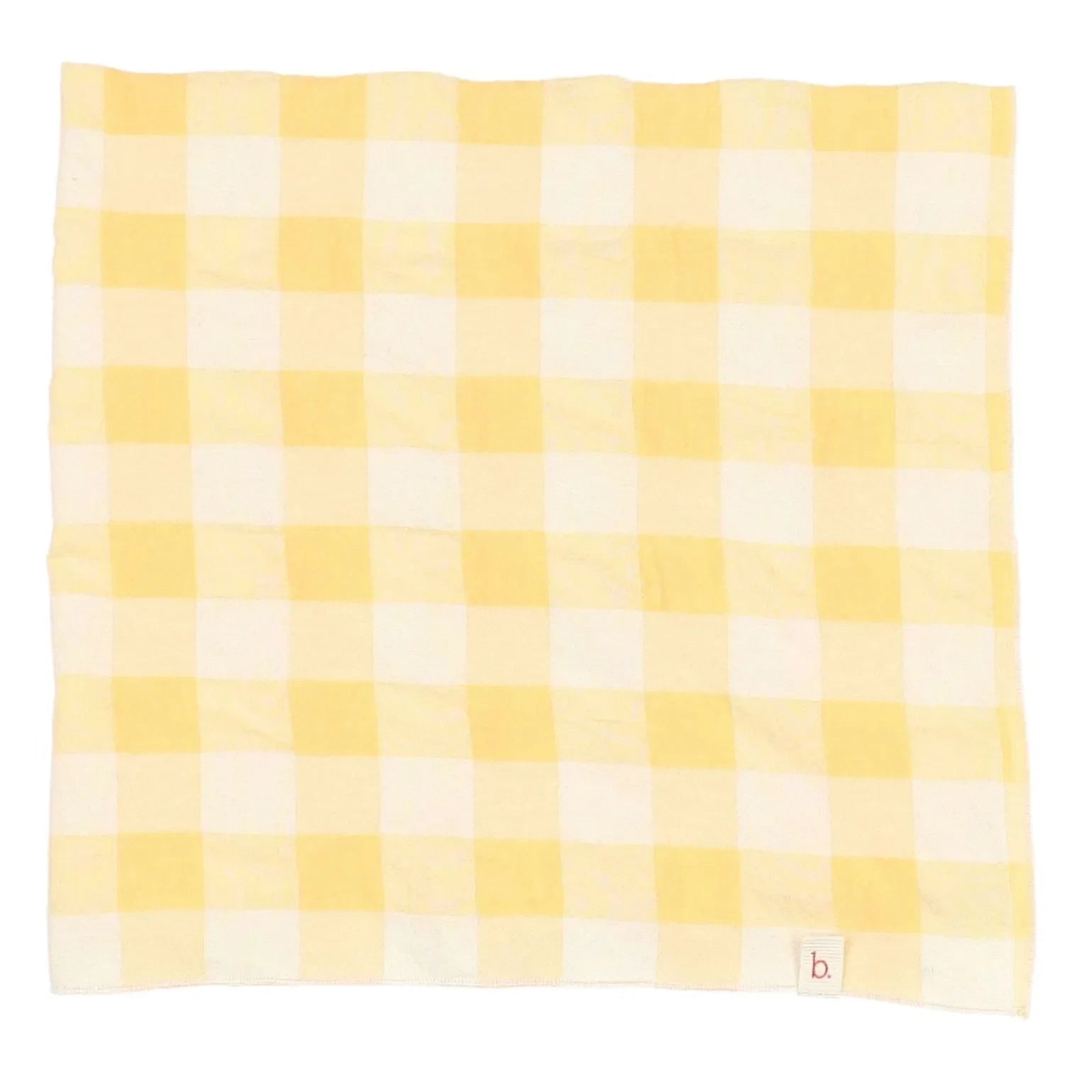 Búho - Gelber Gingham Seersucker Bandana