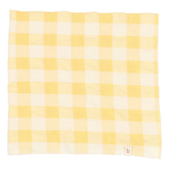 Búho - Gelber Gingham Seersucker Bandana