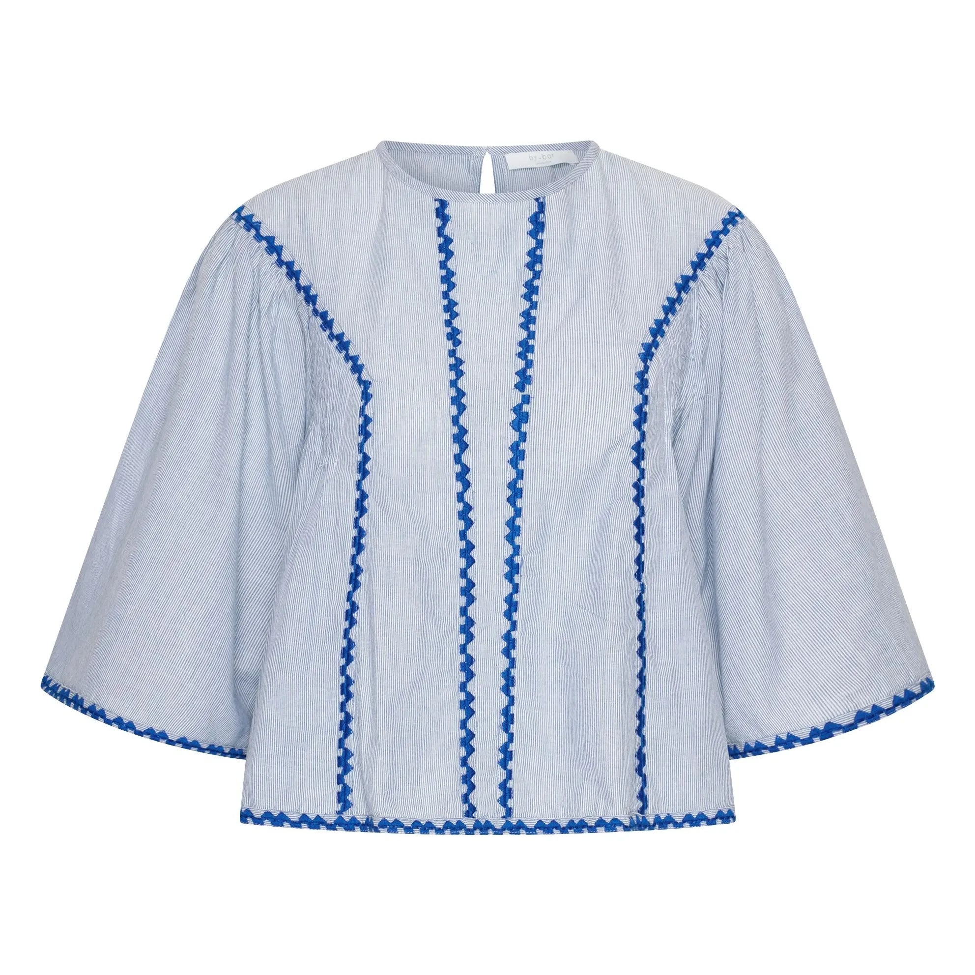By Bar - Davin Bio-Baumwoll-Bluse | Blau