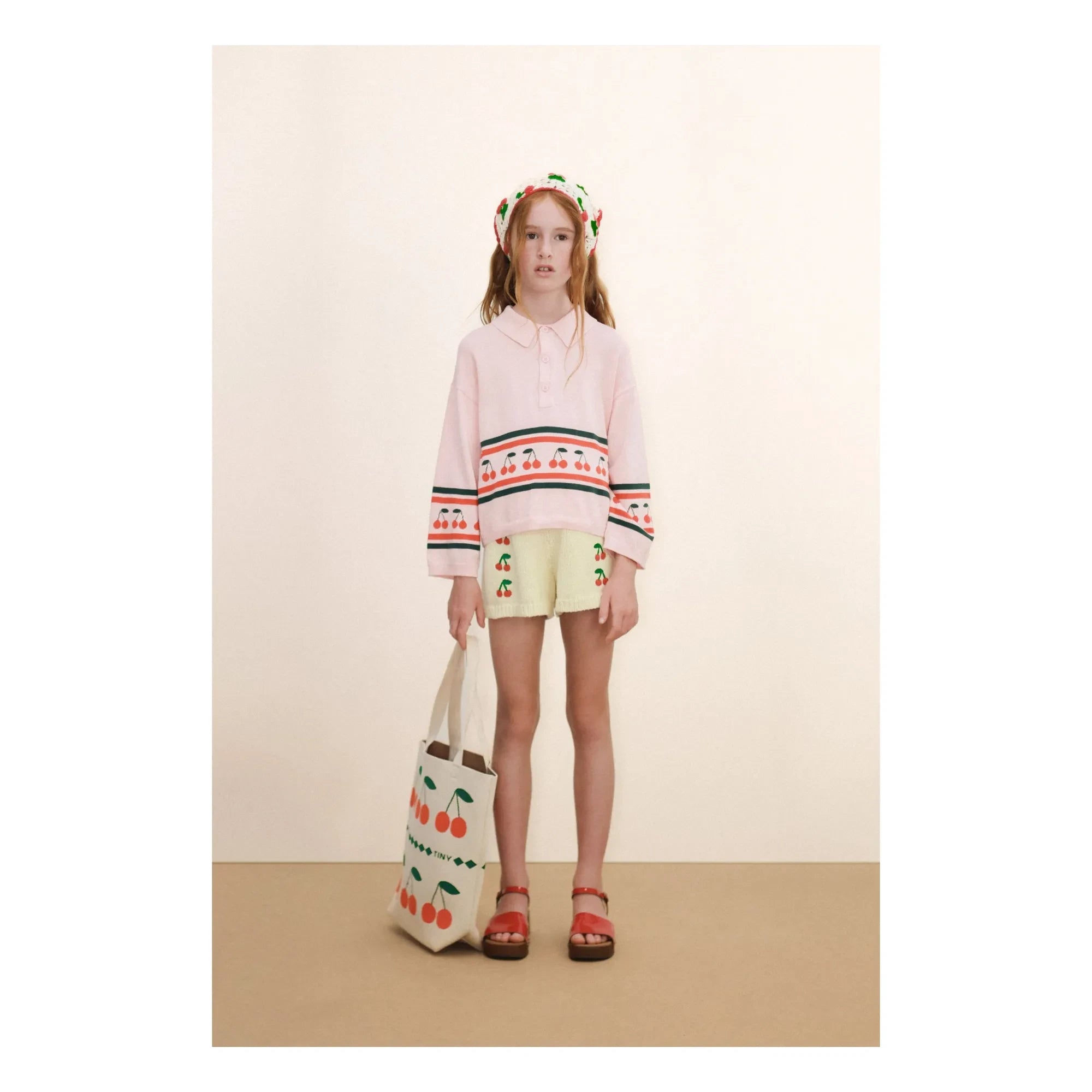 Tinycottons - Polo Kirsche gestrickt | Rosa