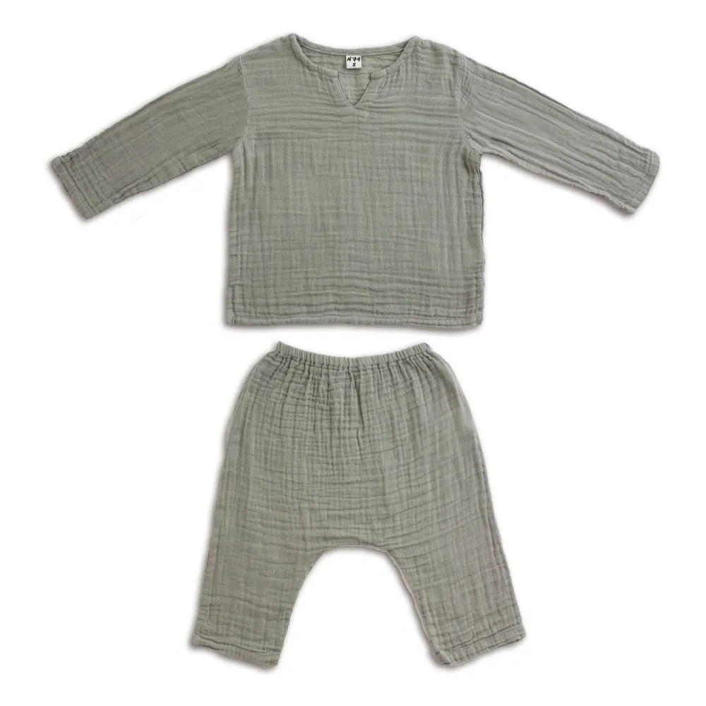Numero 74 - Zac Kurta/Hosen-Set | Hellgrau
