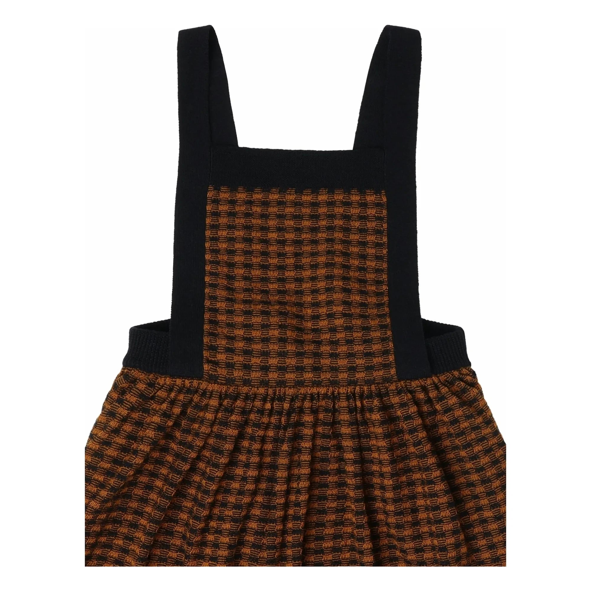 FUB - Kariertes Kleid aus Merinowolle | Dunkelblau