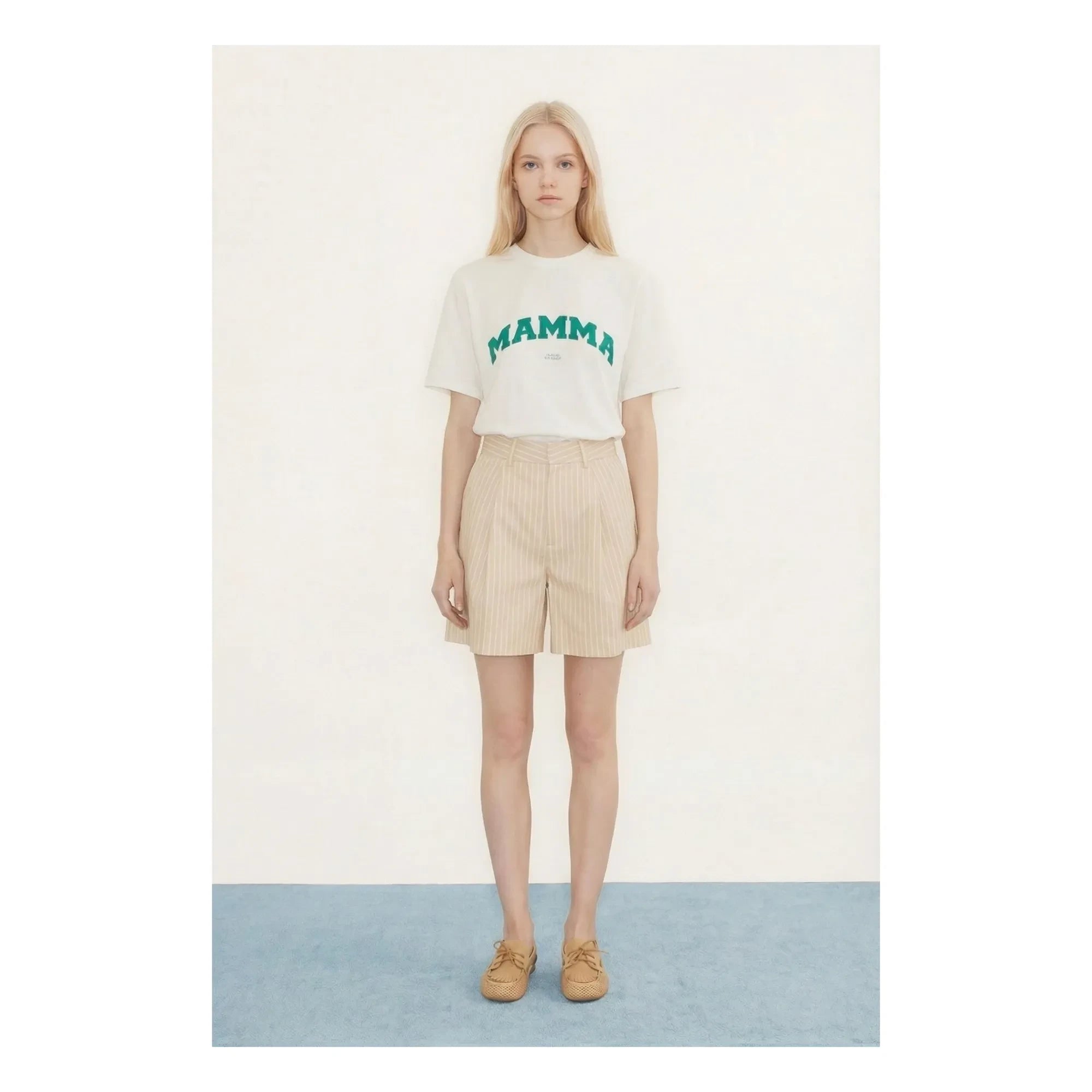 The Tiny Big Sister - Mamma Bio-Baumwoll-T-Shirt | Gebrochenes Weiß