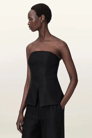 AllSaints CHARLEY Kadın Viskoz Korse Bluz