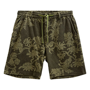 Anerkjendt - Shorts Akjan Frottee | Dunkelgrün