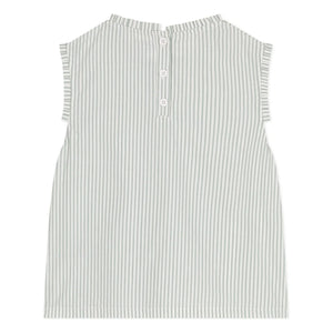 Petit Bateau - Top Bictoire Bio-Baumwoll-Popeline | Weiß