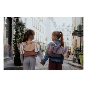 Caramel & Cie – Umhängetasche „Iridescent Butterfly“ | Koralle