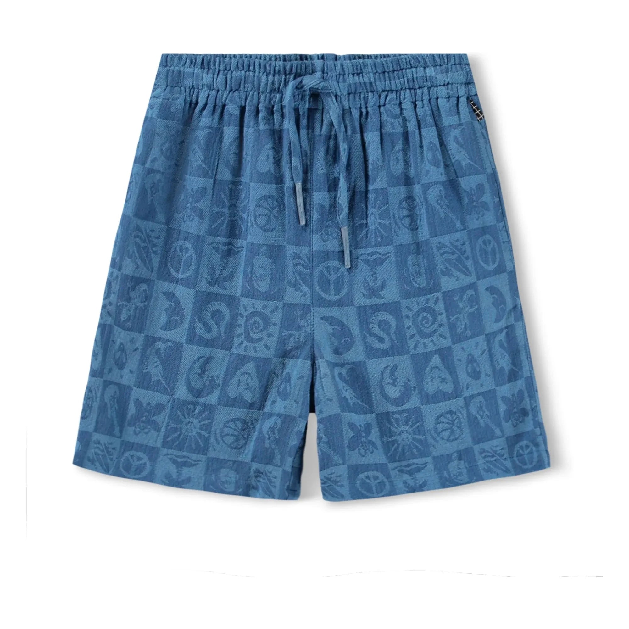 Molo - Arto Damier Kurze Shorts | Blau