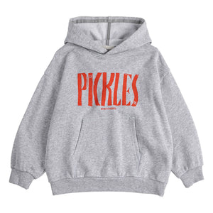Bobo Choses - Pickles Kapuzenpullover aus Bio-Baumwolle | Grau meliert