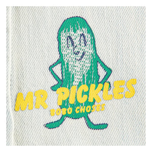 Bobo Choses - Organik Pamuk Yıkanmış Kot Salopet | Açık Mavi
