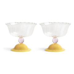 &Klevering - Tulpenbecher - 2er Set | Gelb