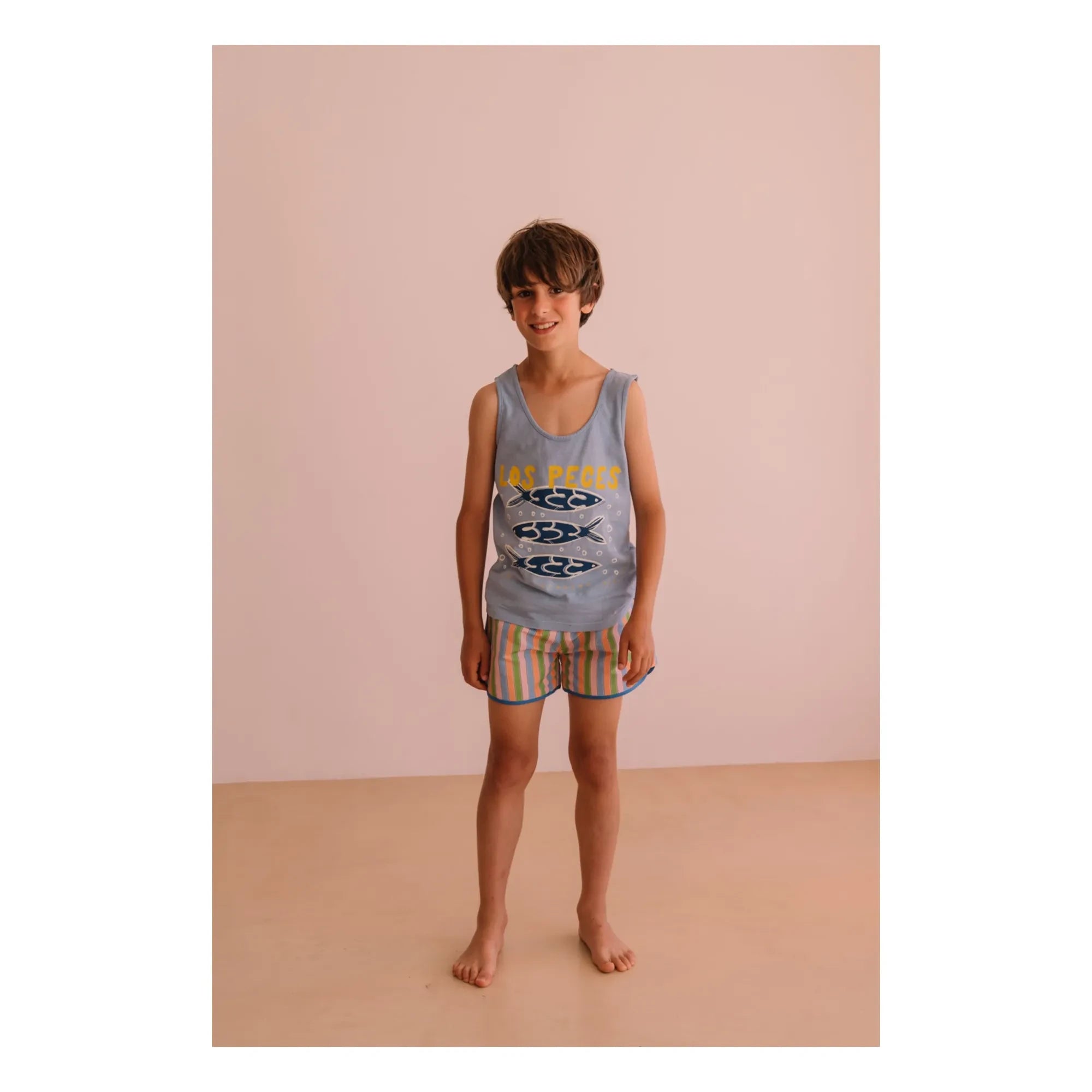 We Are Kids – Carlo gestreifte Badeshorts | Blau