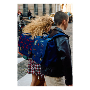 Caramel & Cie - Pixel Art Tasche | Marineblau
