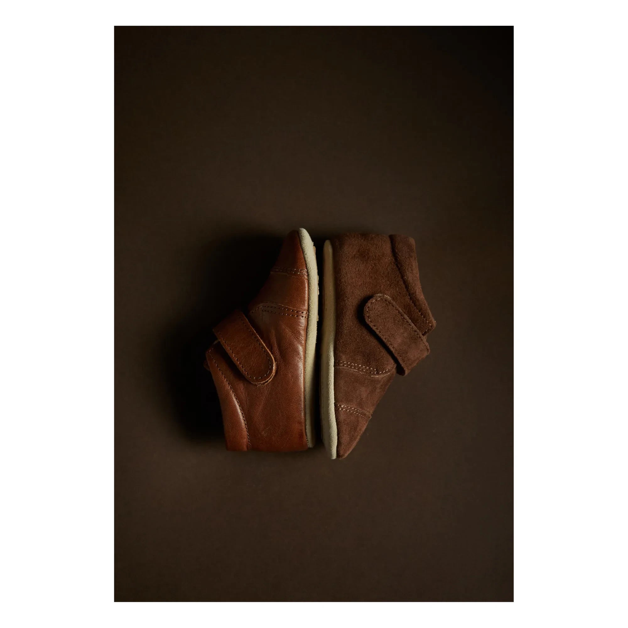 Petit Nord - Velcro-Booties | Cognac
