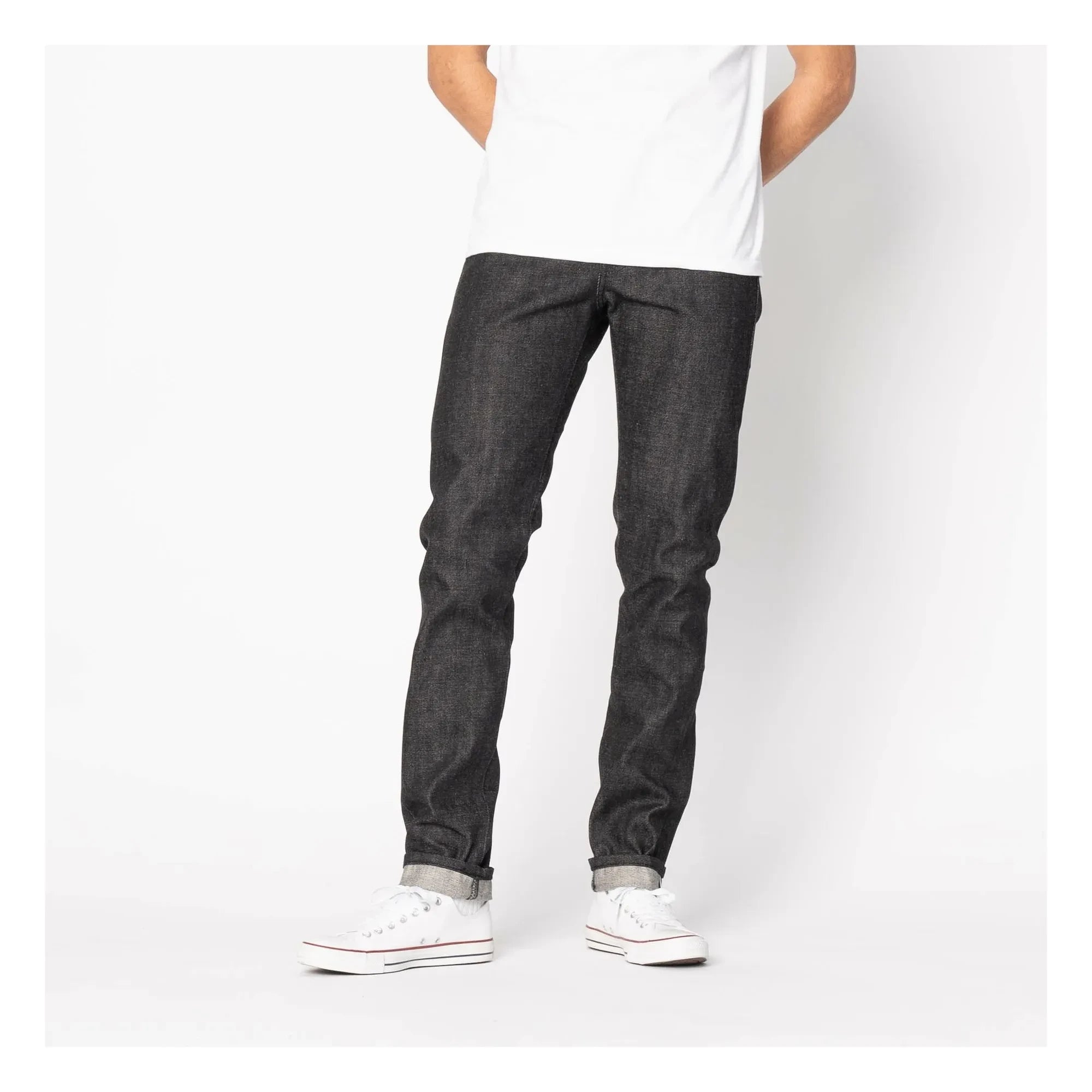 Naked & Famous - Jeans Super Guy Yatagarasu Selvedge | Schwarz