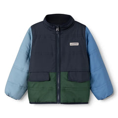Liewood - Franka Wende-Sherpa-Jacke aus recyceltem Fleece | Marineblau