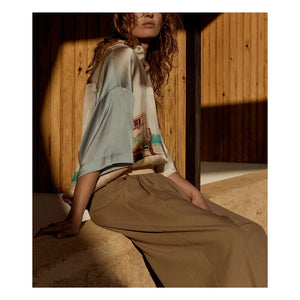 Mes Demoiselles - Malden Seidenbluse | Blau