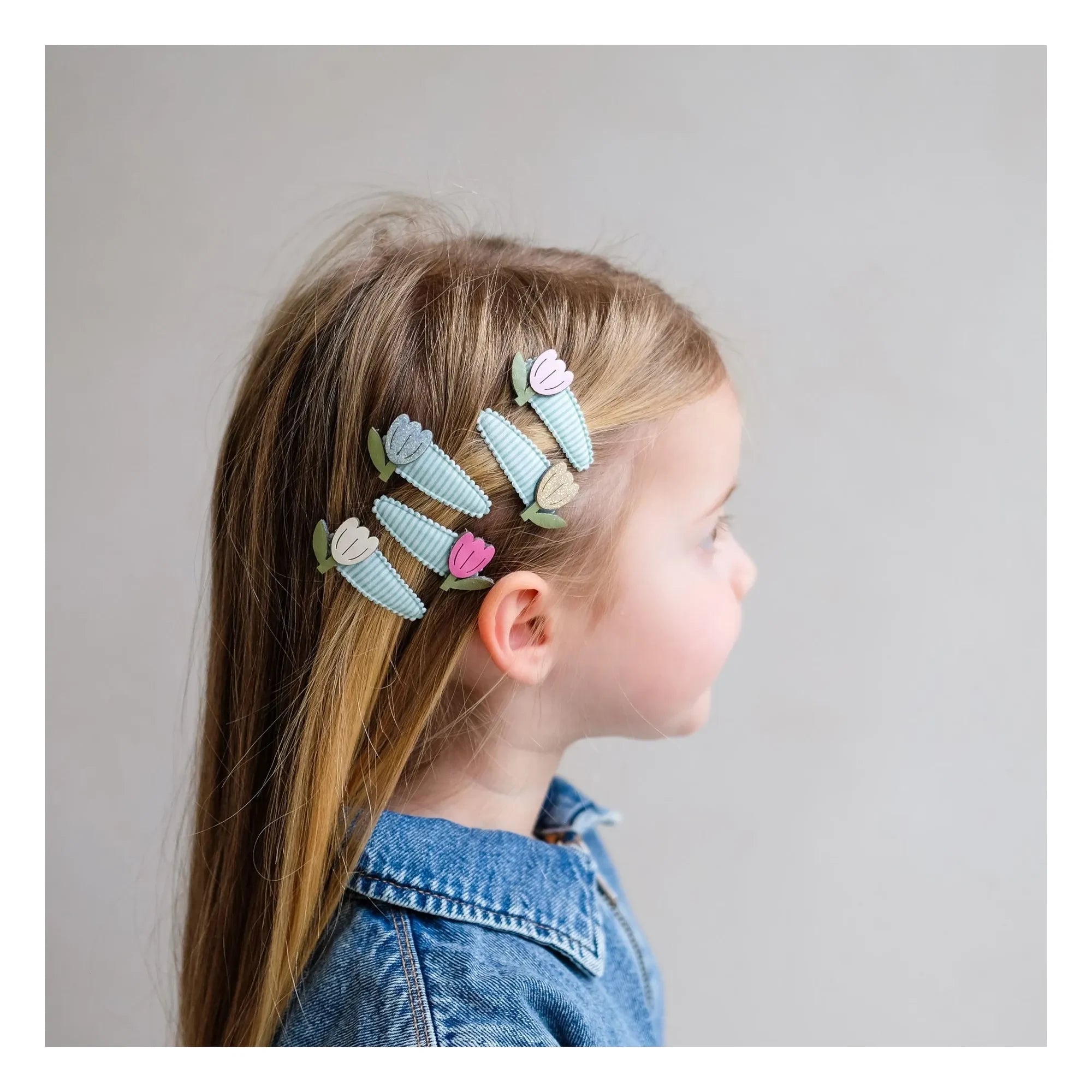 Mimi & Lula - 5er-Set Tulpen-Haarspangen | Türkis