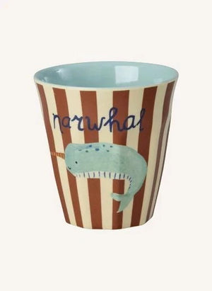 Rice - ABC Melamin Becher - 6er Set | Hellblau