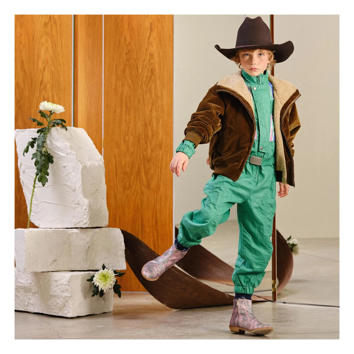 The Animals Observatory - Tiger Samtjacke | Khaki