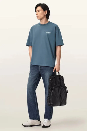 AllSaints Herren Baumwoll Oversize T-Shirt
