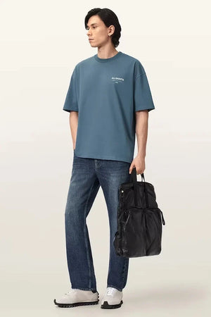 AllSaints Herren Baumwoll Oversize T-Shirt